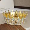 Women Crown Tiara Shiny Rhinestones Inlaid Queen Bridesmaids Crown Accessory for Wedding Halloween Birthday