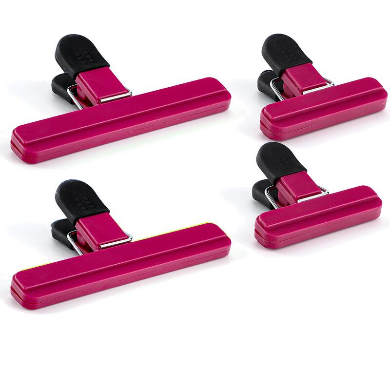 Zhao Ran Plastic Food Sealing Clips Set (2 Small + 2 Large) with Storage Bag