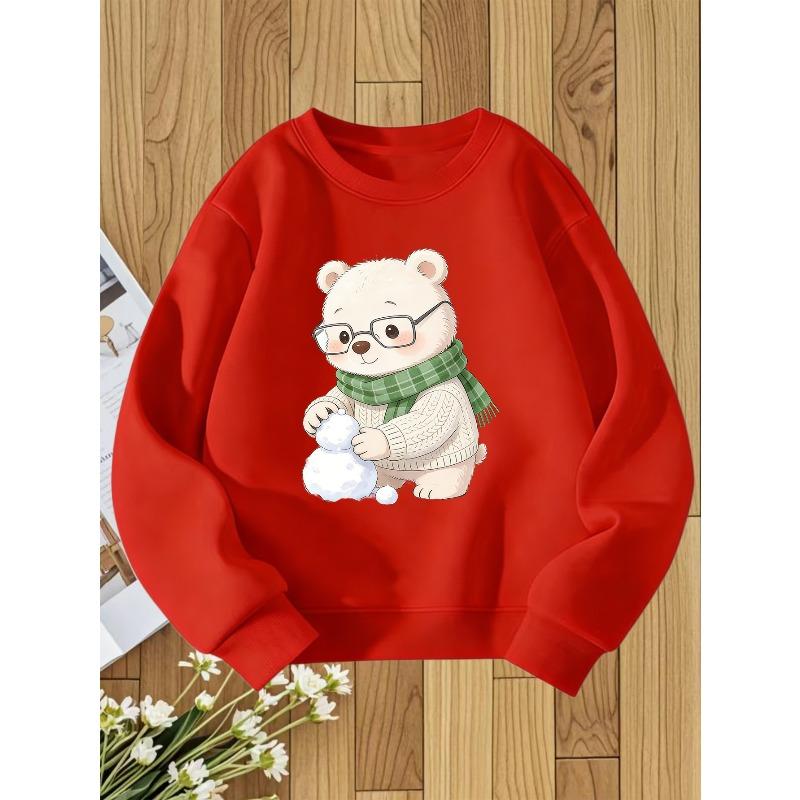 European Size Unisex Round Neck Sweatshirt with Fashionable Print, a Versatile Top