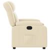 Vidaxl Foldable Armchair, Cream, Fabric Upholstered