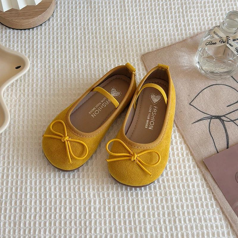 Kids Ballet Flats for Girls with Cute Bowtie and Colorful Options Non-Slip Soft Sole Toddler Dance Practice Flats Elegant spring