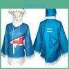Gawr Gura Cosplay Costume Featuring Shark-themed Design For Halloween Parties