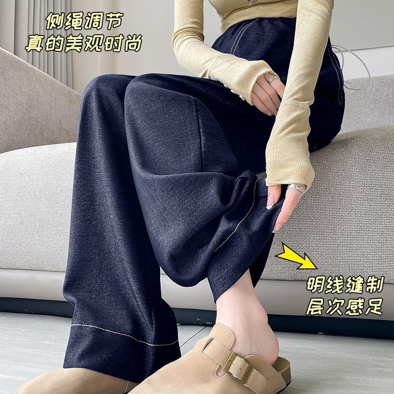 0 maternity pants high-waisted jeans casual wide-leg pants autumn wear straight pants no belly support pants autumn trousers