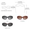 GCV Brand Fashion Avant-garde Acetate Appearance Patent Design Women's GM Cat Eye Sunglasses Polarized Light And UV Protection