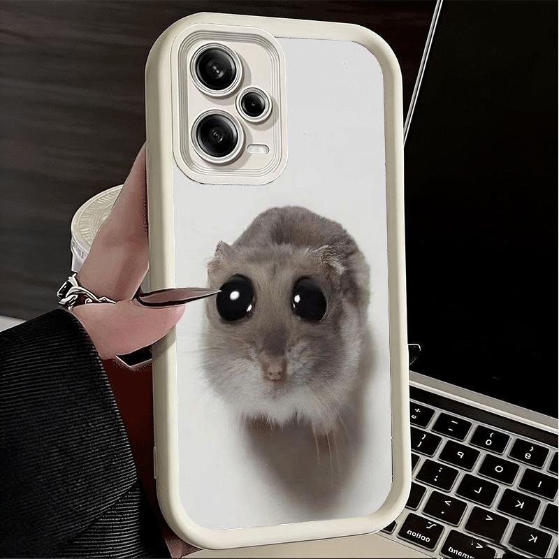 Phone Case for Xiaomi Redmi Note 15 14 13 Pro Plus Funny Sad Hamster Meme Shell 12S 11 11S 11T 5G 14S Soft Silicone Funda