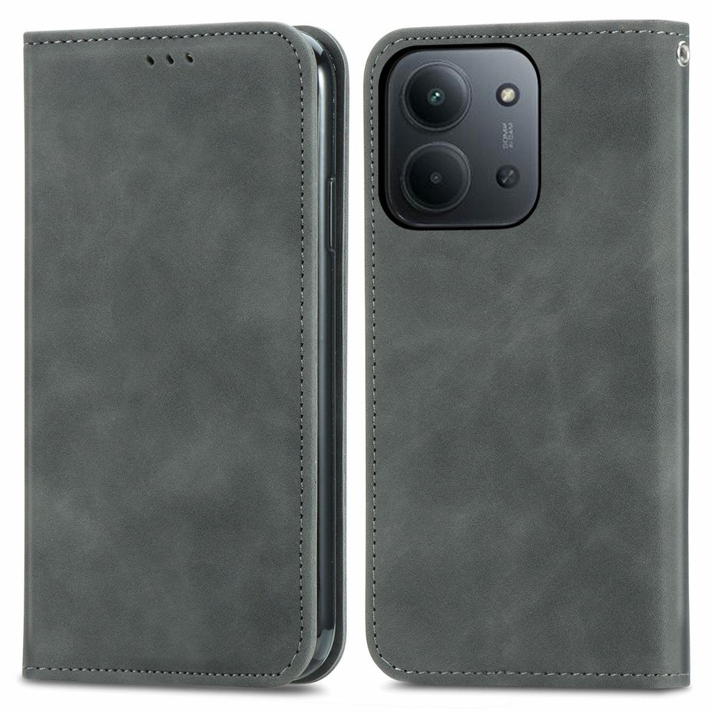 Leather Case with Card Holder For Xiaomi Redmi 15C 5G (EU) (173mm)/4G (EU) (173mm)/Poco C85 4G (173mm) Magnetic Absorption Phone Cover