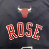 Adidas Rose Bulls 1 Embroidered Swingman Fan Edition Basketball Jersey Unisex jerseys Black L71688