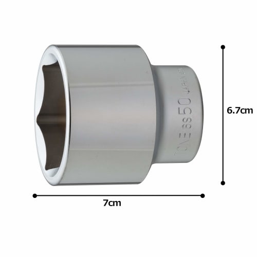 TONE Socket (Hexagonal) 6S-50 Drive Angle 19.0mm (3/4") Width Across Flats 50mm