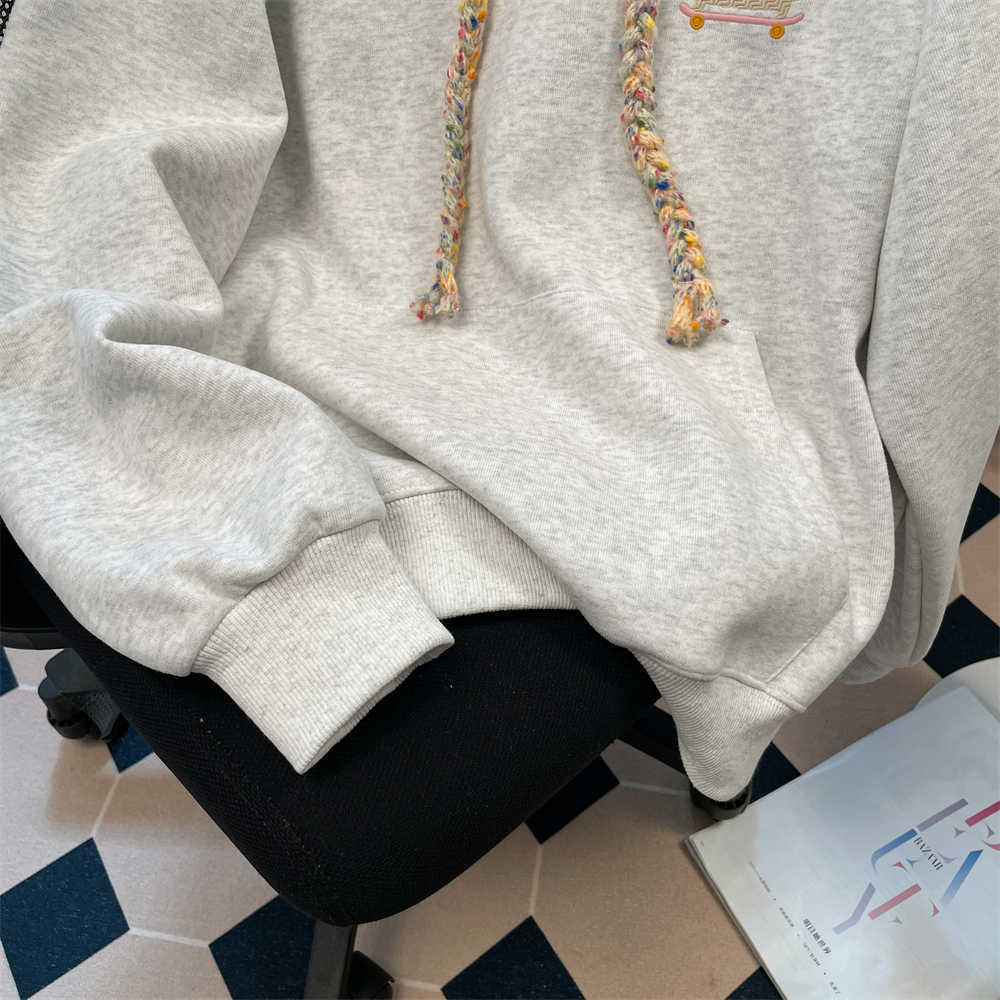 Korean Version Lazy Wind Dog Hooded Sweater Jacket Women's Retro Oversize Niche Does Not Collide