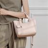 HIFASHION Minimalist Genuine Leather Tote Bags For Women Elegant Cowhide Top Handle Shoulder Bag Bucket Work Crossbody Handbags