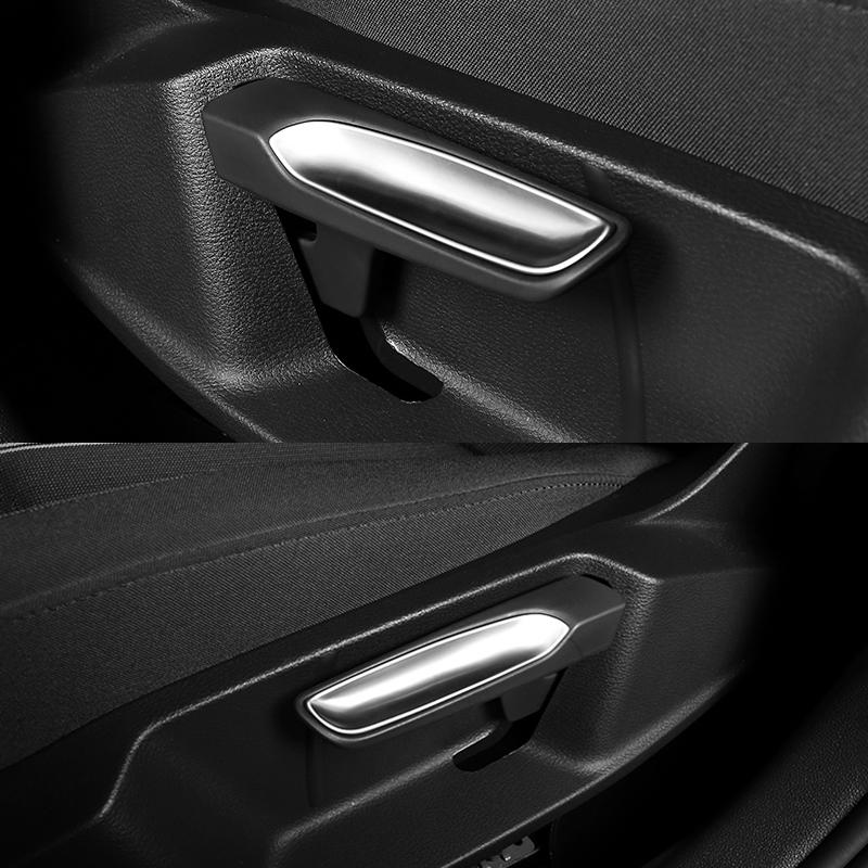 Bouton de réglage du siège de voiture, garniture de couvercle de commutateur, pour Volkswagen VW Tiguan MK2 Touran Golf MK7 T-ROC T ROC 2017 2018