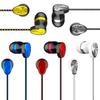 Earphone with Mic Dual Moving Coil 3.5mm In-ear Wired Sports Headphone for Smart Phone