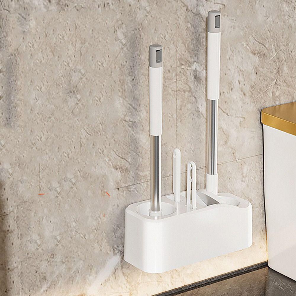 Wall Mounted Bathroom Toilet Brush Long Handle Bathroom Cleaning Brushes Gap Cleaning