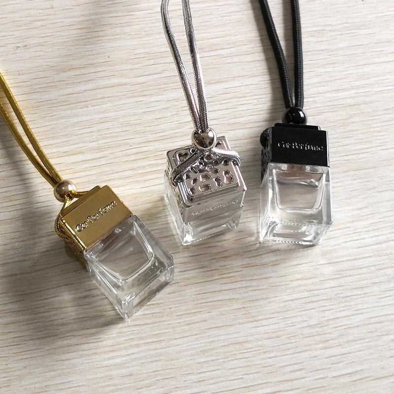 Car Aromatherapy Hanging Bottle - Glass Pendant Ornament for Car Interior