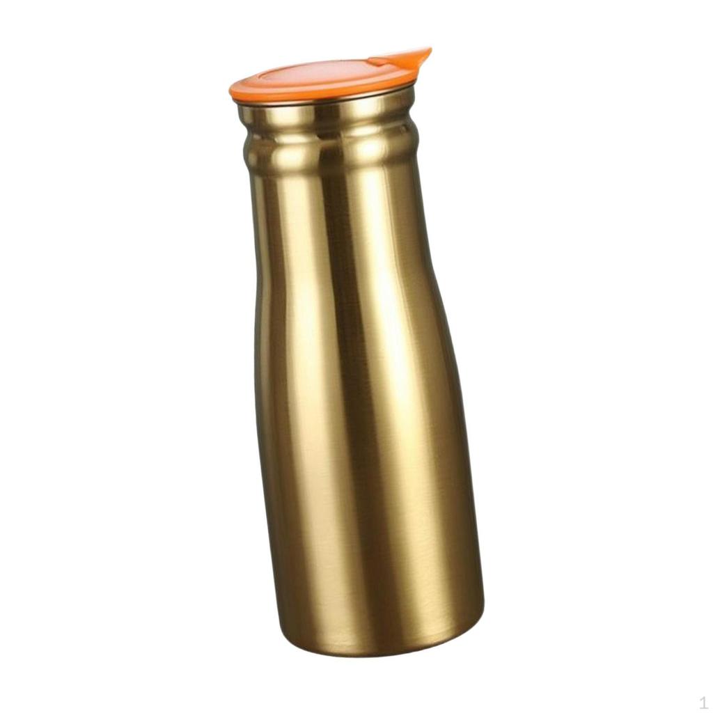 Stainless Jug Kettle 1.0L Capacity Sealed Lid Teapot Water Pitcher Iced Tea for Restaurant
