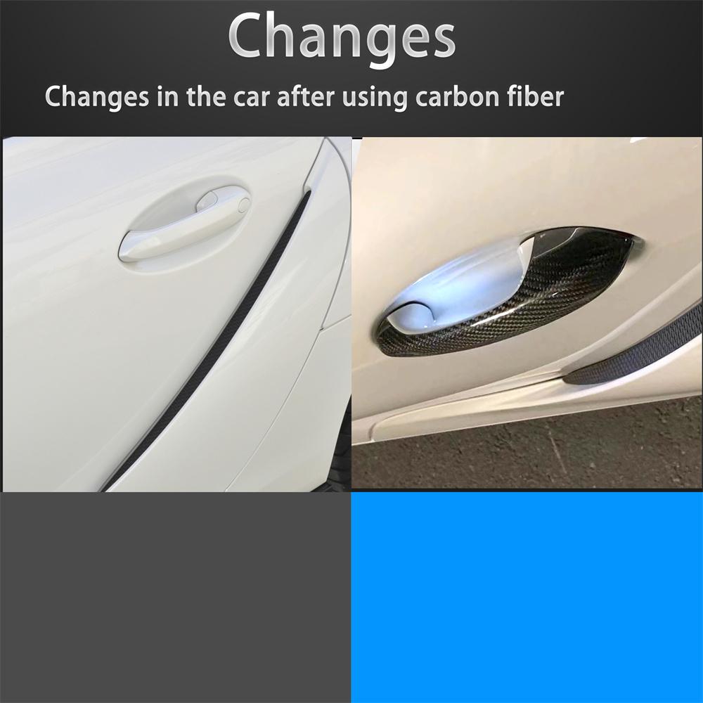 Fit for 2019-2024 Supra A90 Carbon Fiber Door knob Gloves Door Handle Cover Trim