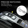 TUCKBOLD Gear Shift Panel Button Handbrake Parking Brake Sticker Silver Tone 1 Set for Hyundai Tucson 2022 2023 Hybrid