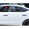 For Hyundai Elantra 2017 2018   LHD ABS Carbon Fiber Black Car Door Handle Cover Trims Sticker Car Styling Accessories