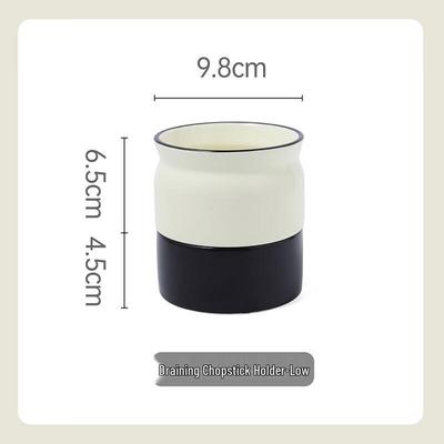 LISM Nordic Ceramic Chopstick Holder with Drainage