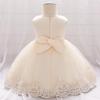 Novorozené dívky První roky Narozeninové šaty princezny Květina Křest Oblečení Kojenecká párty Kostým Květinové šaty s potiskem pro děti Dívky