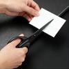 Large-sized Rust-proof Stainless Steel Black-edge Scissors, Household Non-stick Adhesive Scissors, Kitchen and Office Paper-cutting Scissors