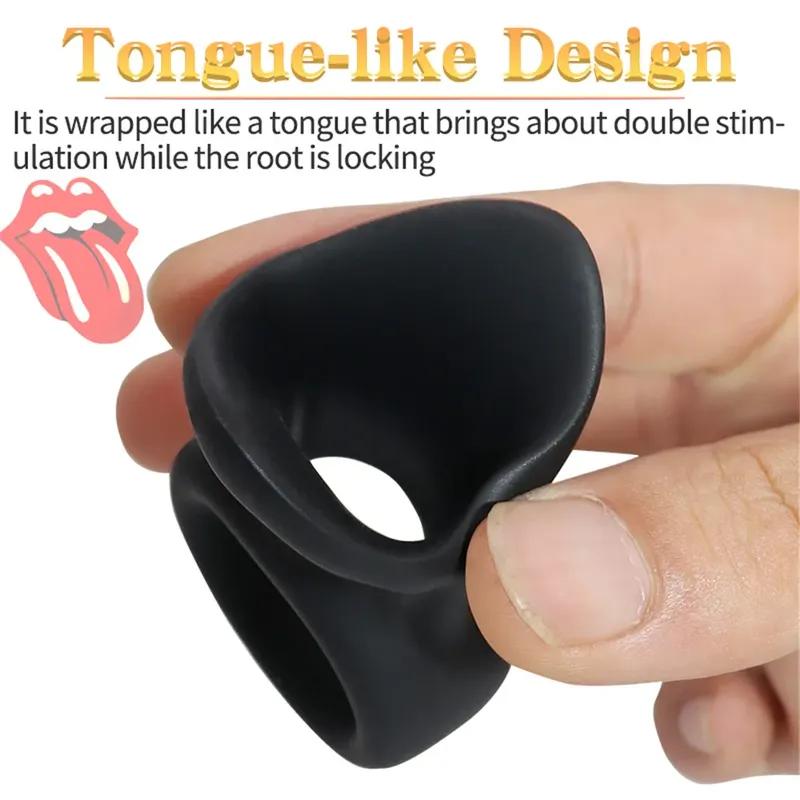 Opakovaně použitelný kroužek na penis Scrotum Bondage Penis Ring Sexy hračky pro muže Cudnost Cage Testicle Bondage Locking Ring Obchod s produkty pro dospělé