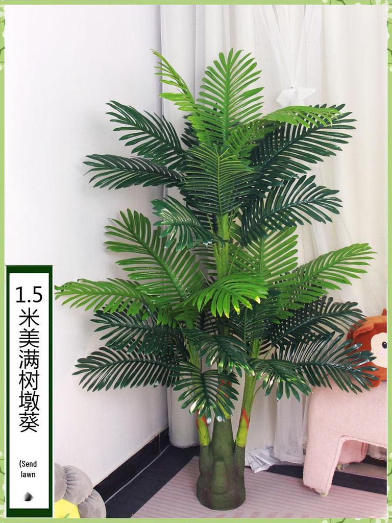 Large Indoor Evergreen Bonsai: Fake Plastic Tree Decor for Living Room.