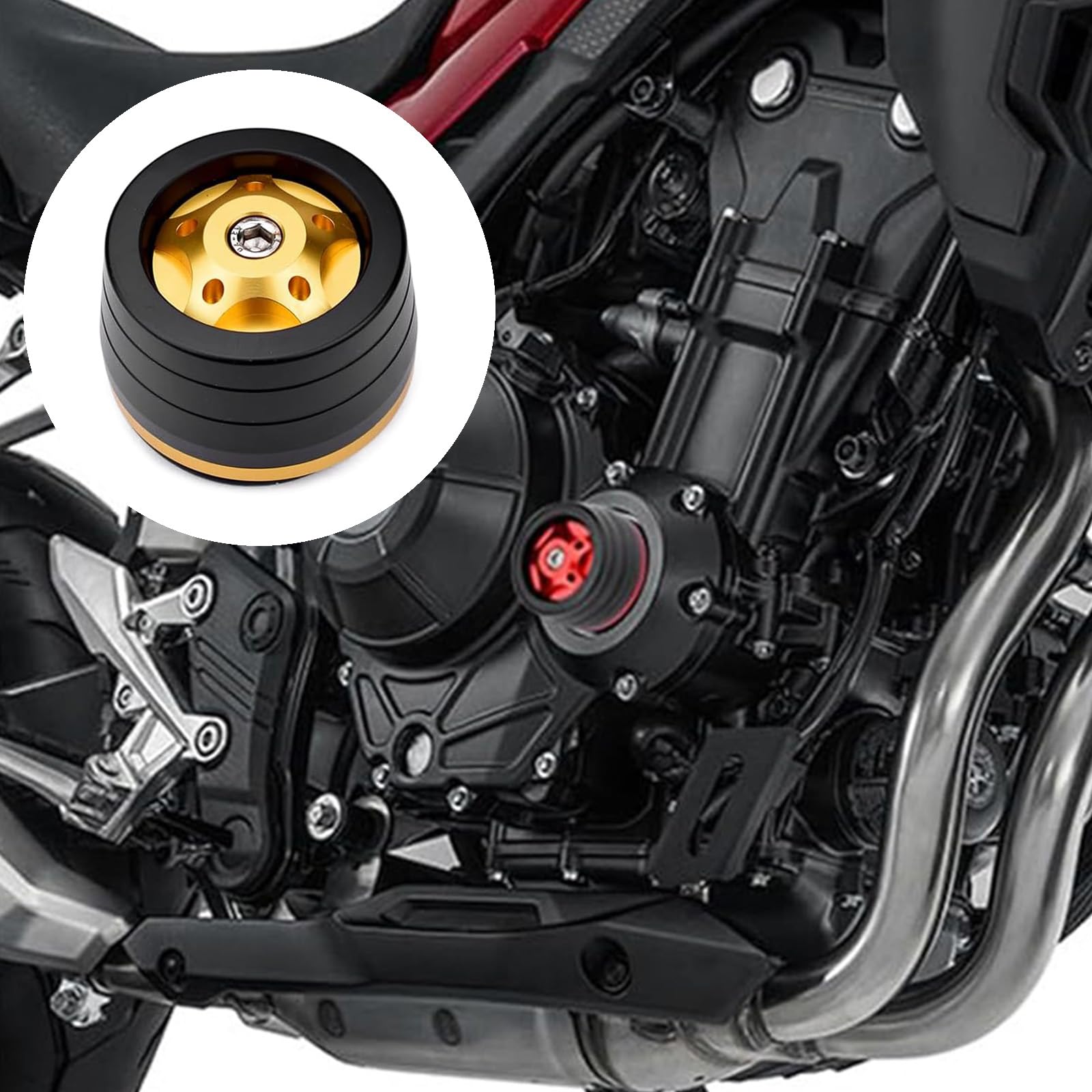 Motorcycle Engine Slider & Clutch Cover Compatible Models Honda CBR650R золотой