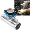 in Line Radiator Hose Filler Neck , Radiator Coolant Filler, Radiator with T Branch Water Pipe Kit, 38mm 1‑1/2in OD with Temp Display T6061