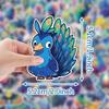 50/100 Waterproof Peacock Graffiti Stickers for Phone, Laptop, Suitcase - Decorative & Creative Stationery