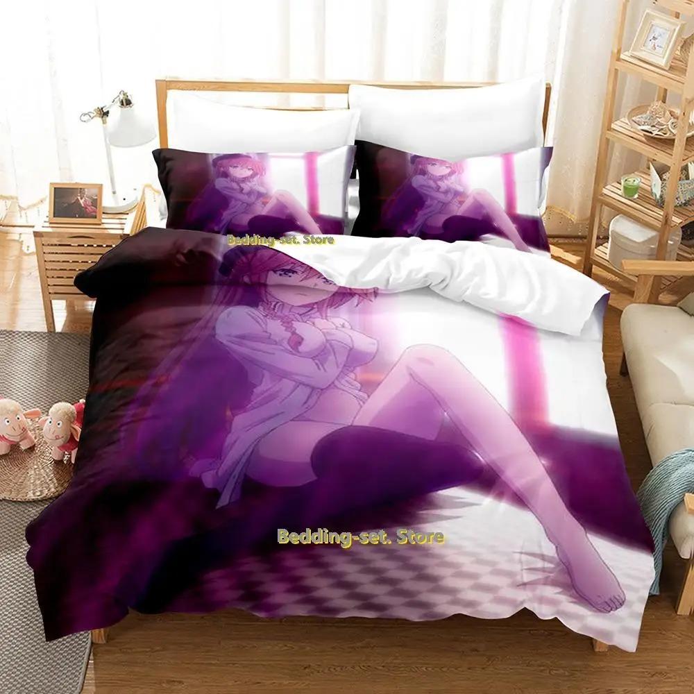 New Lilith Asami Trinity Seven Bedding Set Single Twin Full Queen King Size Bed Set Adult Kid Bedroom Duvetcover Sets Anime Bed