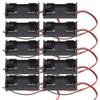 10Pcs 2x 1.5V AAA Battery,Holder 2x AAA Battery Case Battery Box  Remote Control
