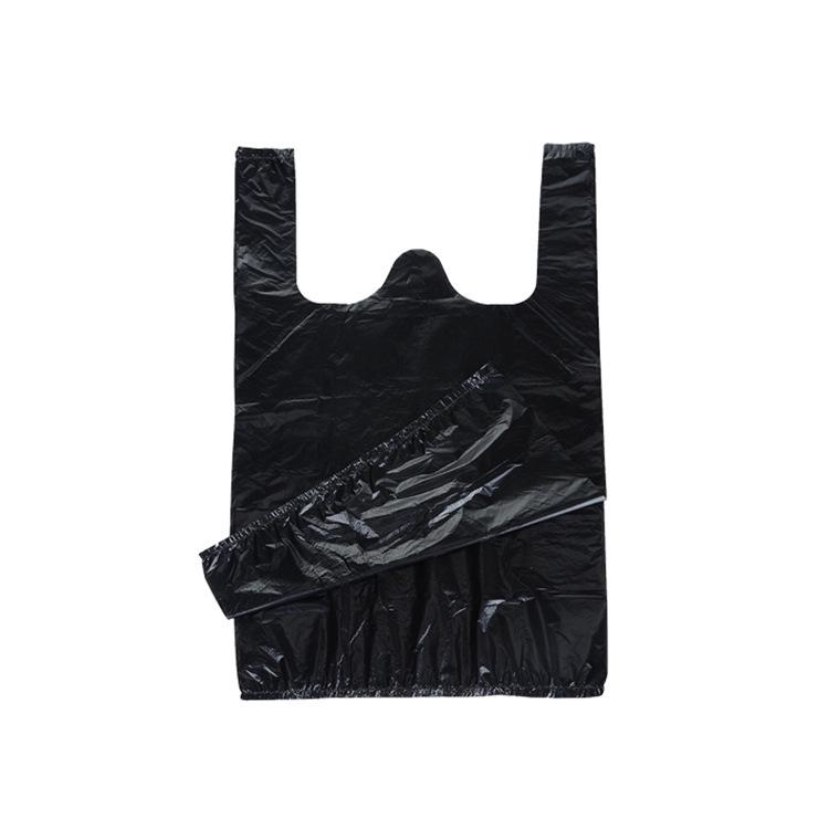 50 Thickened Black Vest-Style Disposable Garbage Bags for Home Use