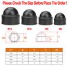 36X M6 M8 M10 M12 Bolt Nut Dome Protection Caps Covers Exposed Hexagon Plastic For Screw Bolt Nuts Car Wheel Exterior Decoration