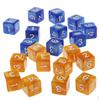 20 Pcs Opaque Set D6 Six Sided Die Place for