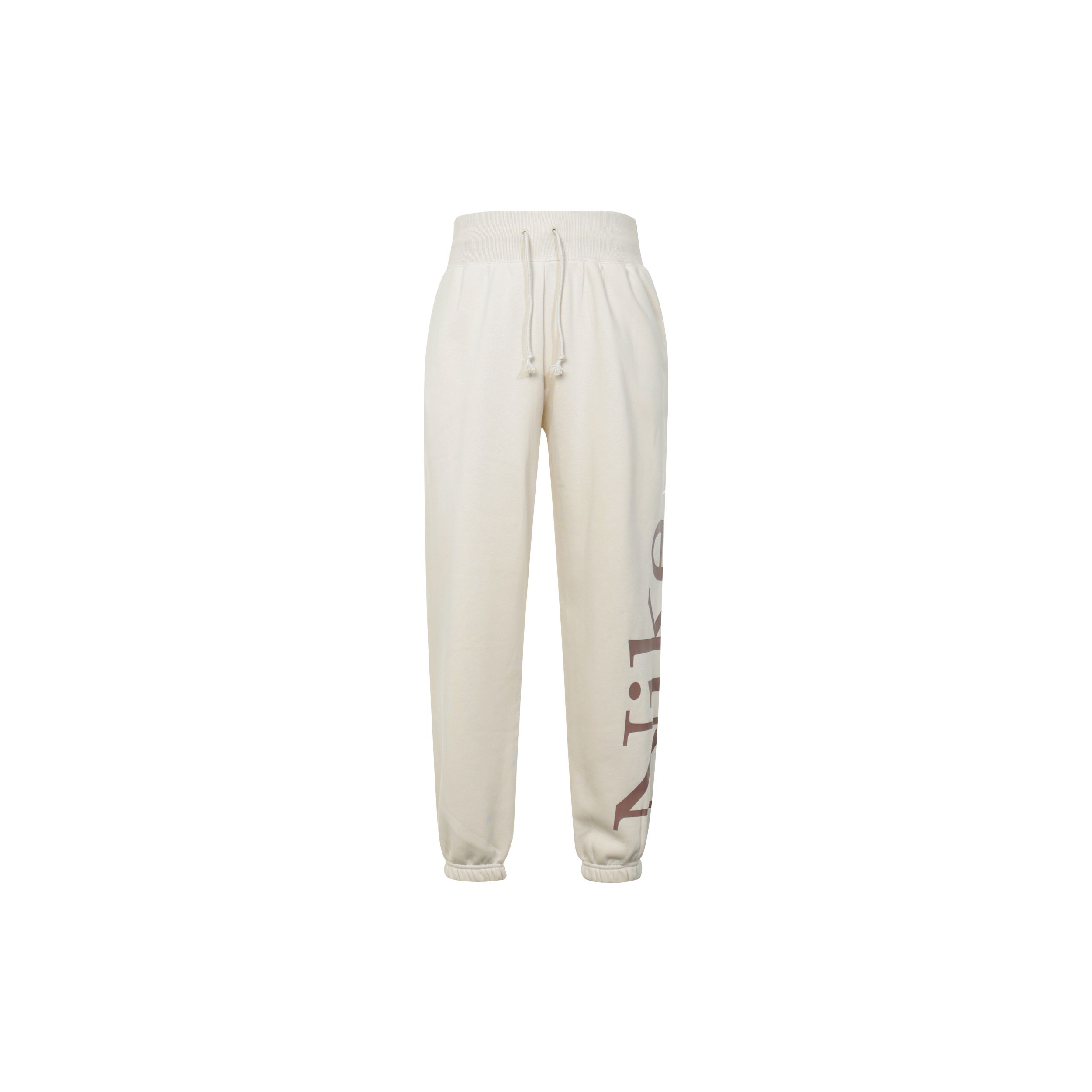 Nike Women s White Sail Sportswear Phoenix Fleece Oversized Logo Sweatpants FN2553-104 L