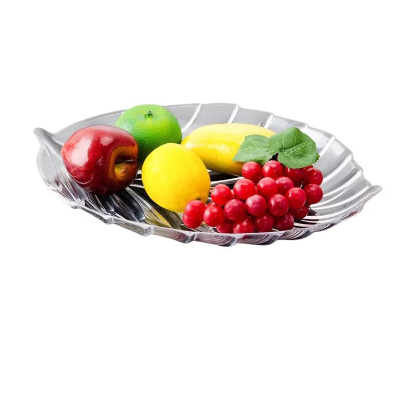 Acrylic Leaf Style Fruit Plate