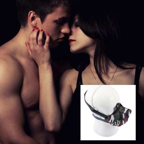 BDSM Dog Head Mask Gag Sensory Nerve Stimulator Toy Fetish Roleplay Hood Breathable Adjustable Discreet Adult Costume for Parties