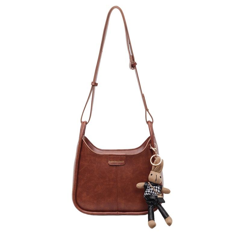 Retro Bucket Bag Women's New Autumn and Winter Commuting Large-capacity Simple Niche Shoulder Messenger Bag