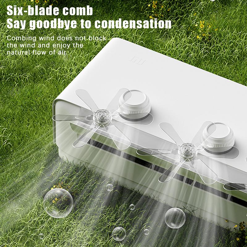 2/3Pcs Wall Mounted Conditioning Guide Fan Adjustable Plastic Air Conditioner Vent Cover Windmill Shaped Anti Direct Blowing