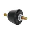 4 Stück 38 x 38 x 58 mm Gummifüße Stoßdämpfer Schwarze Stoßabsorbierende Isolierpads Wasserpumpen