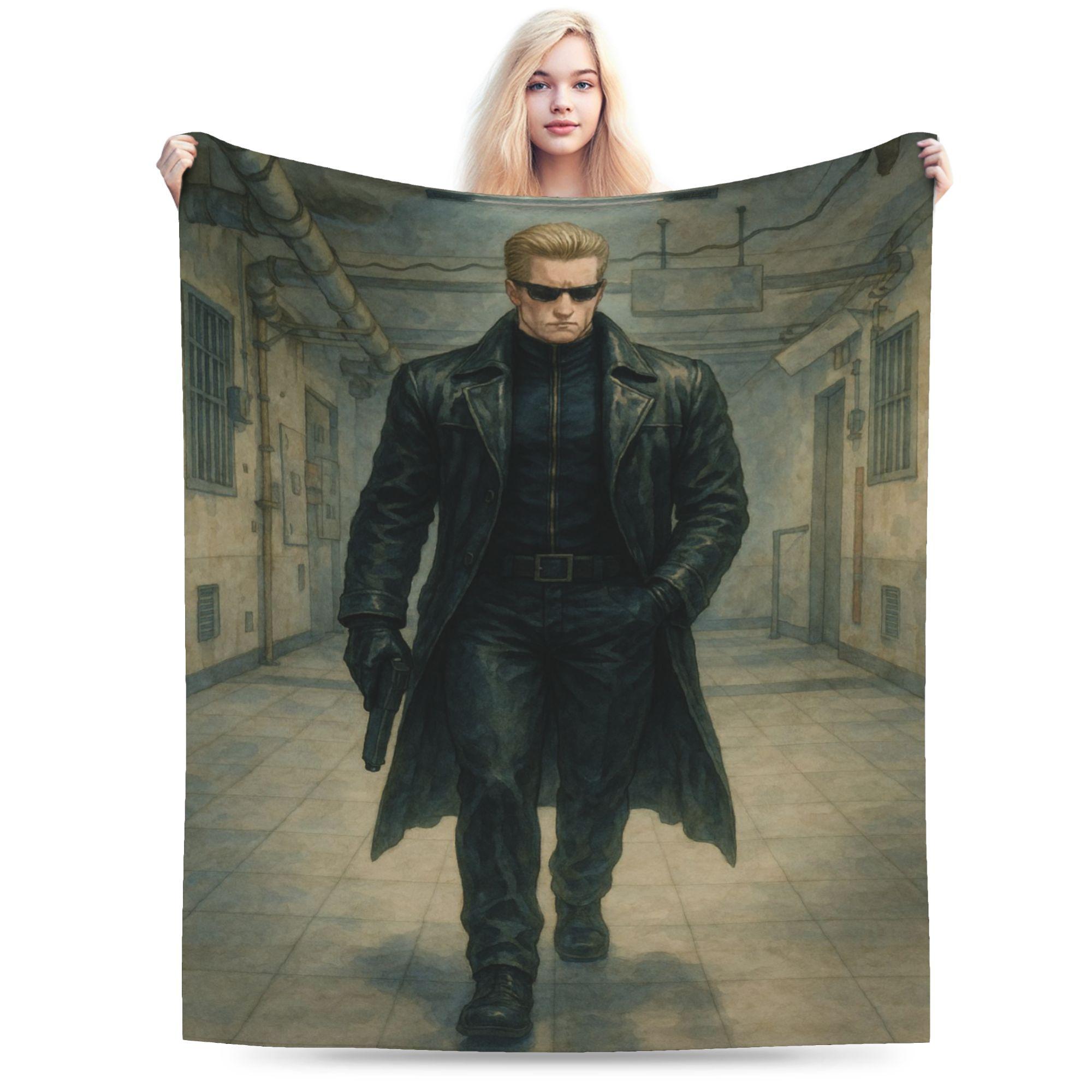 

Y2K Albert Wesker Blankets Super Soft Flannel Comfortable Throw Blanket Machine Washable 30x40in
