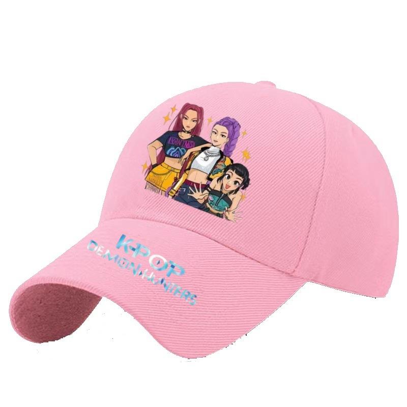 Kpop Hexe Jagd Mädchen Baseballkappe Student Frühling und Sommer Farbe Herren und Damen Baseballkappe Outdoor Western Stil All-Match Original Hut