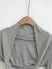 Damen Spicy American Langarm Cropped Sport-Strickjacke mit Daumenloch für Yoga und Tanz