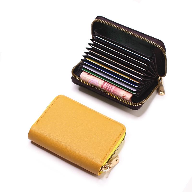 2021 Stylish Women's and Men's Large Capacity Leather Card Holder and Coin Purse