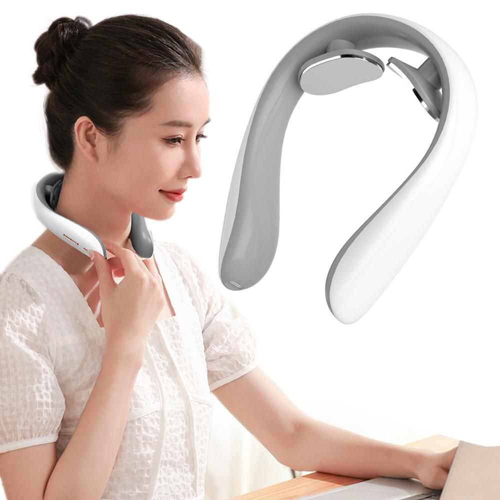 1pcs  Neck Massager with Heat Therapy and Shiatsu, 5 Modes Portable Electric Neck Massager, Adjustable Intensity Ergonomic