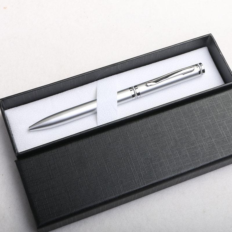 Simple And Atmospheric Silver Metal Ballpoint Pen, Promotional Pen For Company Activities, Gift Pen At The Front Desk Of The Hotel