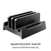 Laptop Vertical Stand and Desktop Storage Rack Bracket