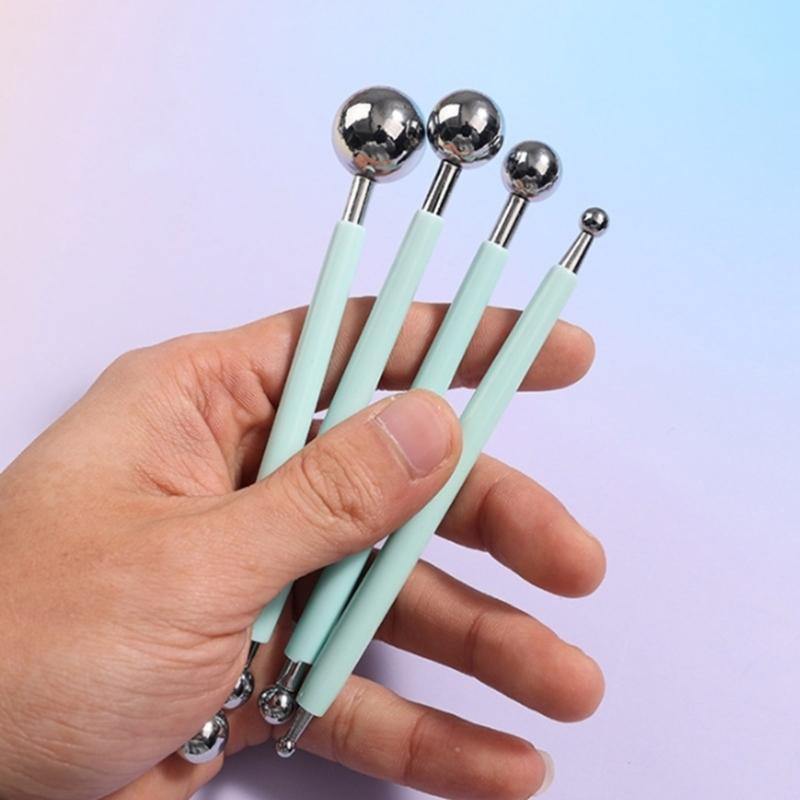 Professional Pottery Tool Set 9Pcs Double Ended Pottery Clay Texturing and Dotting Tool Ceramic Carving Tool
