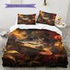 Crocodile Pattern Bedding Home Decoration Birthday Gift (1 * Duvet Cover + 2 * Pillowcase, Without Core)